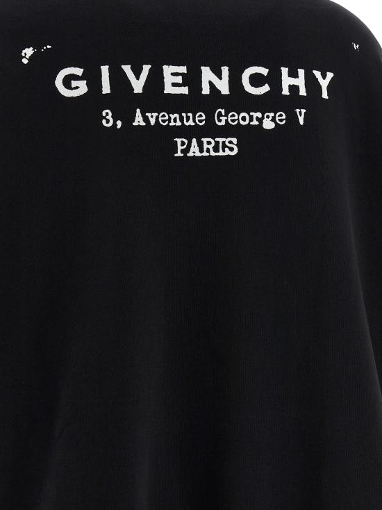 25FW 지방시 후드 티셔츠 GI322926BM BLACK - GIVENCHY