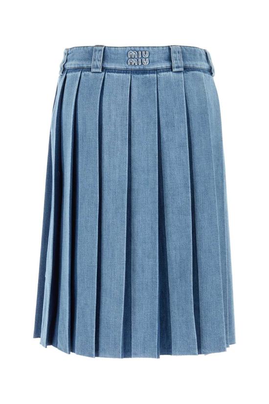25FW 미우미우 스커트 GWD279S23117GG F0076 BLUE - MIU MIU