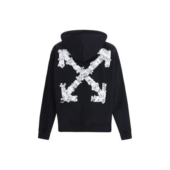 26SS 오프화이트 후드 티셔츠 OF44MBB085S26F00H0010001BB BLACK - OFF WHITE