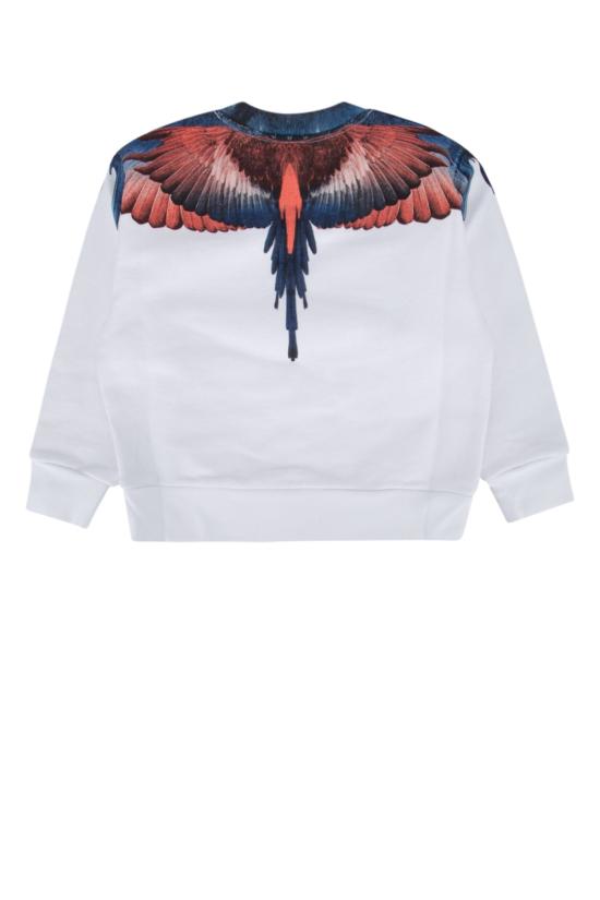  마르셀로 불론 탑 CBBA001S24FLE002 0126 WHITE - MARCELO BURLON