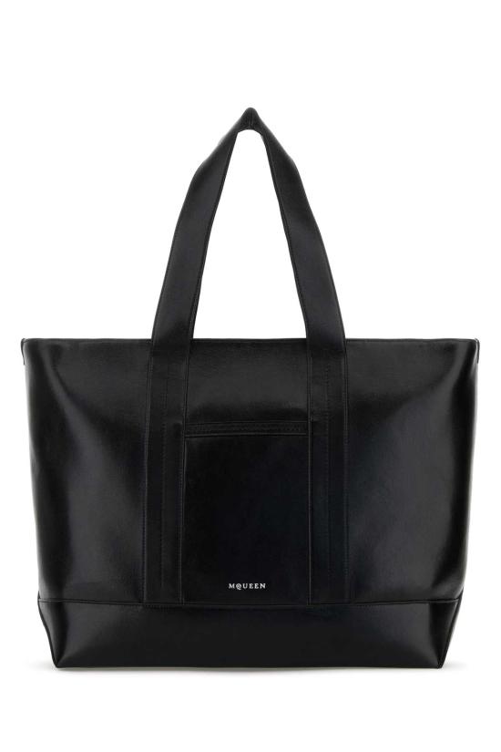 25FW 알렉산더 맥퀸 토트백 8458991AAVL 1000 BLACK