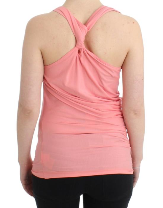 로베르토 카발리 민소매 티셔츠 SIG11612 PINK - ROBERTO CAVALLI
