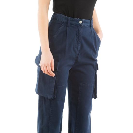  모스키노 스트레이트 팬츠 MO232K2A03288731BX NAVY - MOSCHINO