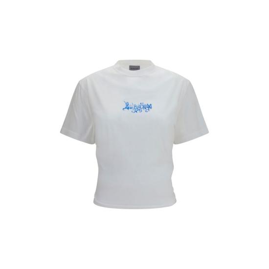 26FW 발렌시아가 폴로 티셔츠 BAA0016UTUVQ49000BB WHITE