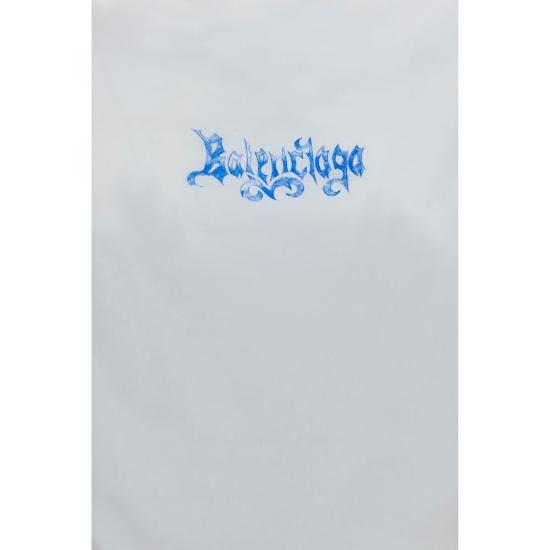 26FW 발렌시아가 폴로 티셔츠 BAA0016UTUVQ49000BB WHITE - BALENCIAGA