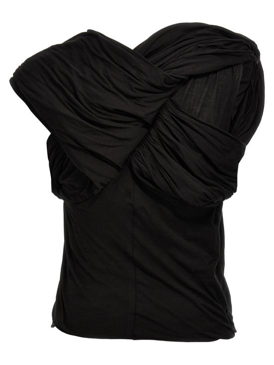  릭 오웬스 민소매 티셔츠 RI288120BM BLACK - RICK OWENS