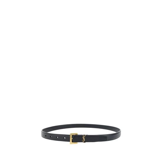 생로랑 벨트 SA554465BOO0W1000BB FBB 617 BLACK - SAINT LAURENT