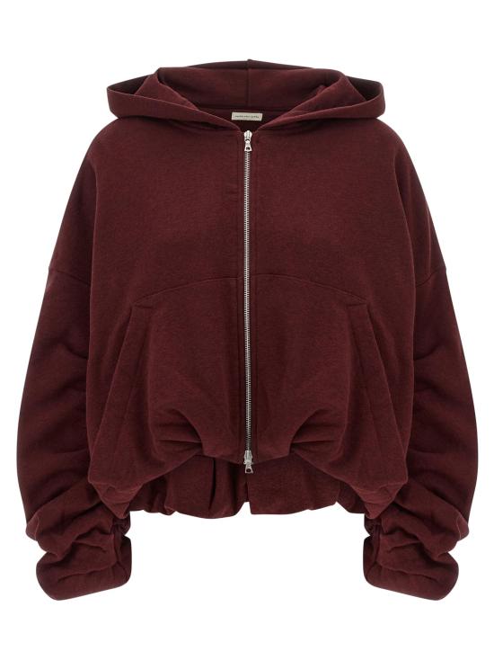 26FW 드리스 반 노튼 후드 티셔츠 DR339283BM BORDEAUX