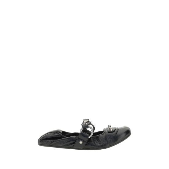 26SS 발렌시아가 플랫 슈즈 BA828095WAD4Y1080BB BLACK