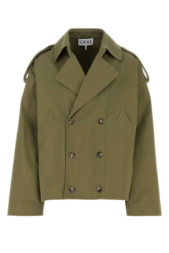  로에베 트렌치 코트 H526Y02X12 PICKLEGREEN