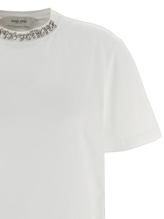 26FW 골든구스 폴로 티셔츠 GO324181BM WHITE - GOLDEN GOOSE