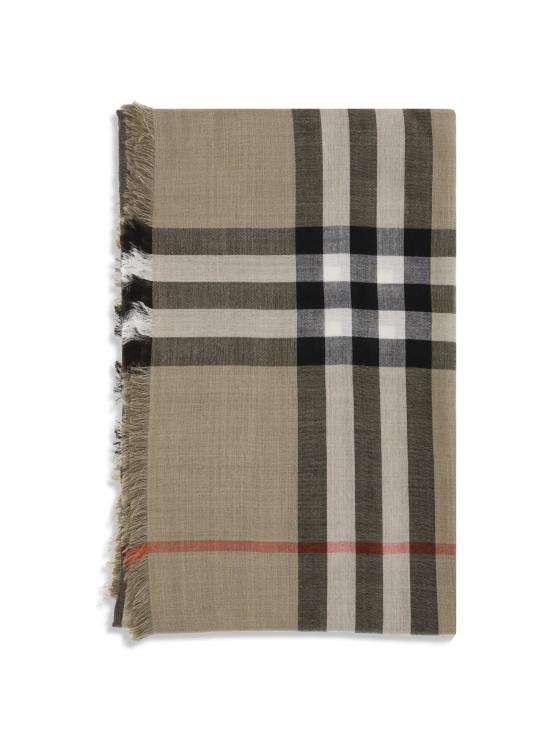 26FW 버버리 리버시블 체크 울 실크 스카프 8116748 C3264 BEIGE