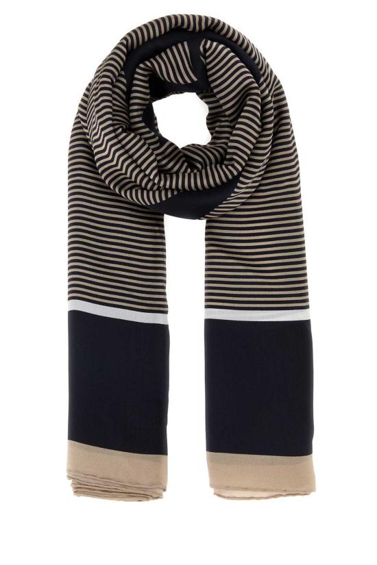  생로랑 카산드라 스트라이프 스톨 8221383Y039 4178 NAVY