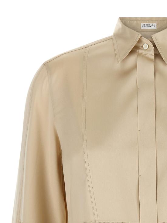 26FW 브루넬로 쿠치넬리 블라우스 BR337840BM BEIGE - BRUNELLO CUCINELLI