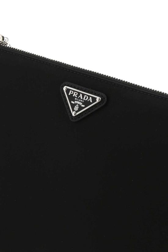  프라다 리나일론 사피아노 레더 파우치 2NH0042DMH F0002 BLACK - PRADA