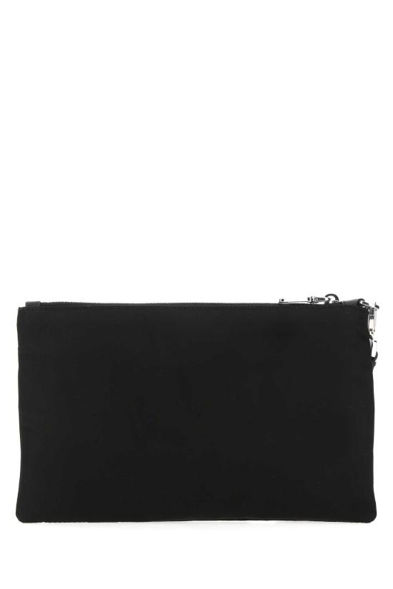 프라다 리나일론 사피아노 레더 파우치 2NH0042DMH F0002 BLACK - PRADA
