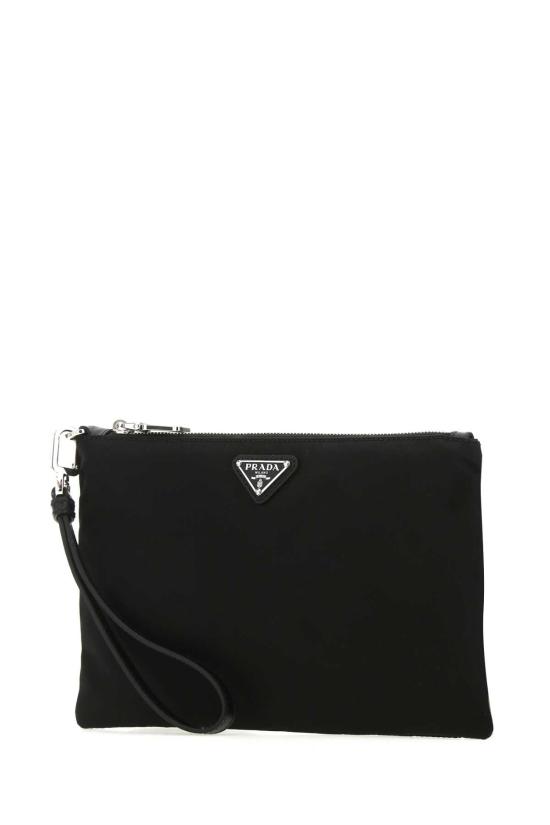  프라다 리나일론 사피아노 레더 파우치 2NH0042DMH F0002 BLACK - PRADA