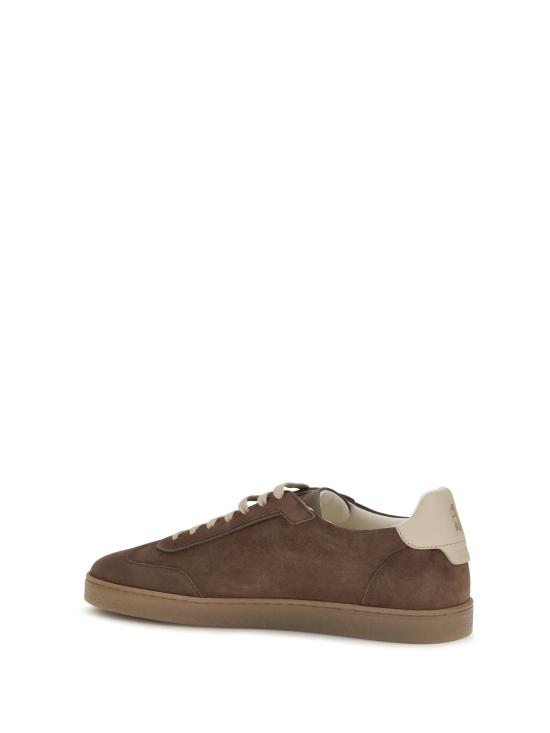  브루넬로 쿠치넬리 스웨이드 스니커즈 MZUMGLJ336 CEQ89 BROWN - BRUNELLO CUCINELLI