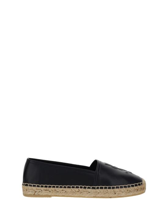 26FW 생로랑 램스킨 모노그램 에스파드리유 458573AAALP 1000 NERO