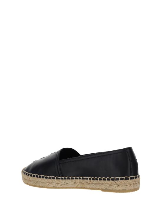 26FW 생로랑 램스킨 모노그램 에스파드리유 458573AAALP 1000 NERO - SAINT LAURENT