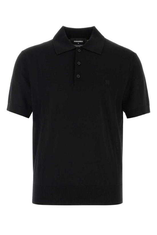 26FW 디스퀘어드2 폴로 티셔츠 S74HA1679D13205 900 BLACK