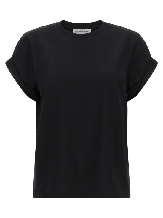 26FW 빅토리아 베컴 폴로 티셔츠 VI337091BM BLACK