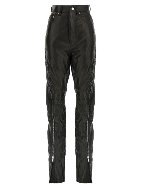 25FW 릭 오웬스 스트레이트 팬츠 RI316144BM BLACK