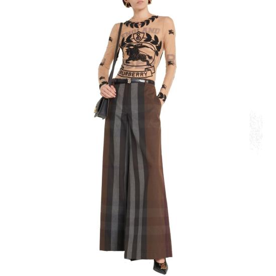  버버리 스트레이트 팬츠 BU 8990386192596 BROWN - BURBERRY