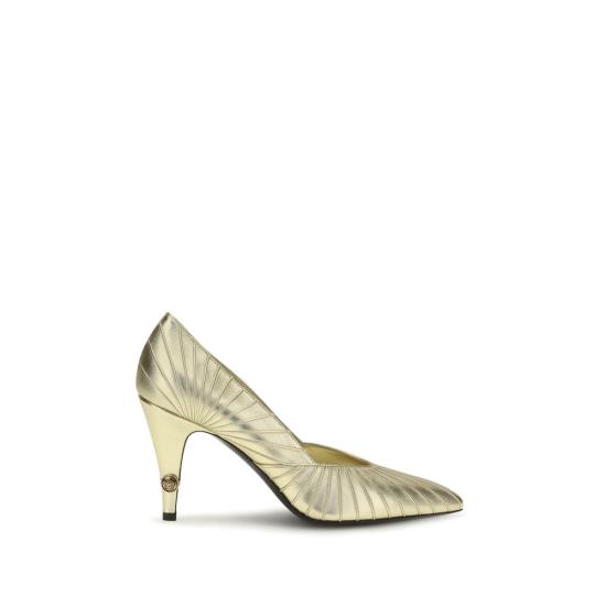 26FW 베르사체 힐/펌프스 VE10238371A185091X70JBB GOLD