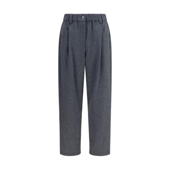 26FW 브루넬로 쿠치넬리 스트레이트 팬츠 BRMP549P9148C2345BB GRAY