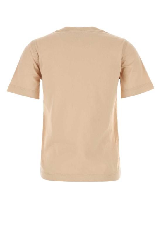  버버리 로고 프린팅 코튼 반팔 티셔츠 8102402 C1789 BEIGE - BURBERRY