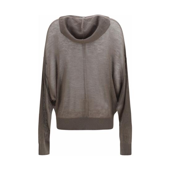26SS 릭 오웬스 후드 티셔츠 RIRO01F6660RIBWSL34BB GRAY - RICK OWENS