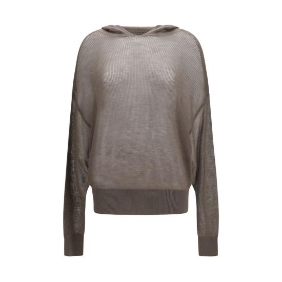 26SS 릭 오웬스 후드 티셔츠 RIRO01F6660RIBWSL34BB GRAY