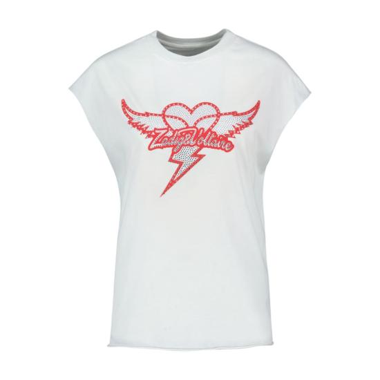 26SS 자딕앤볼테르 탑 CONFIG VOL025069 WHITE - ZADIG & VOLTAIRE