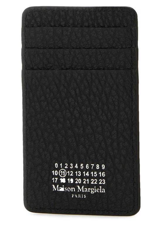  마르지엘라 버티컬 포 스티치 카드 홀더 SA1VX0017P4455 T8013 BLACK - MAISON MARGIELA