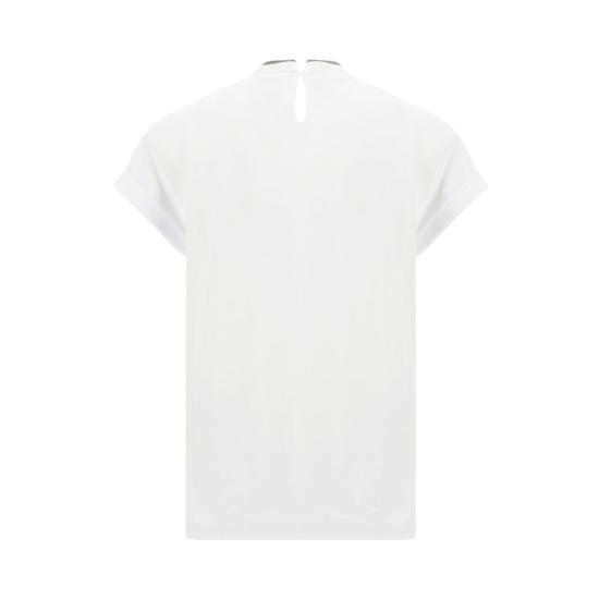 26FW 브루넬로 쿠치넬리 폴로 티셔츠 BRM0T18BD200C159BB WHITE - BRUNELLO CUCINELLI
