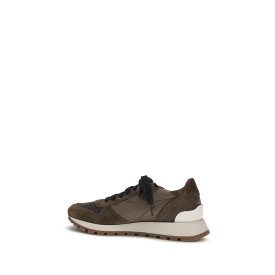 26FW 브루넬로 쿠치넬리 스니커즈 BRMZSFG1960PC8769BB BROWN - BRUNELLO CUCINELLI