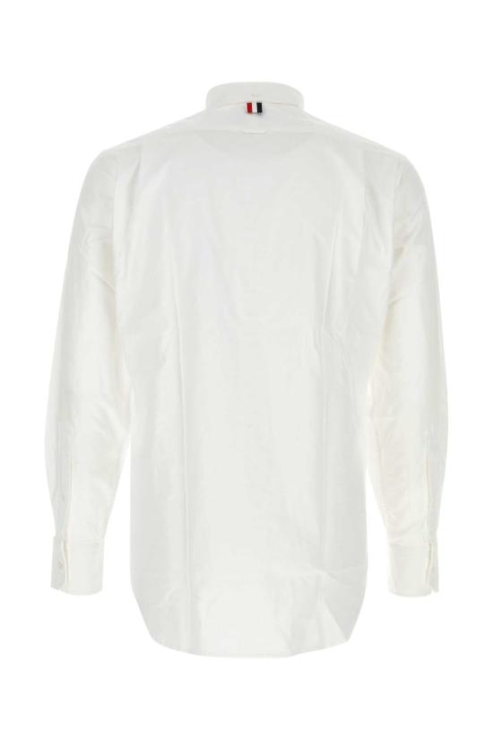 26SS 톰브라운 옥스포드 클래식 그로그랭 플래킷 셔츠 MWL010EF0313 100 WHITE - THOM BROWNE