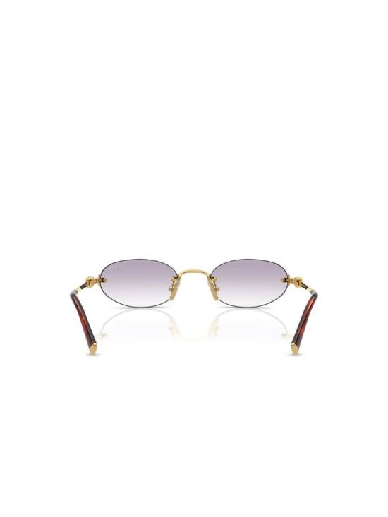  미우미우 림리스 오벌 선글라스 0MU A54S 5AK04O 51 Miu Miu PURPLE - MIU MIU
