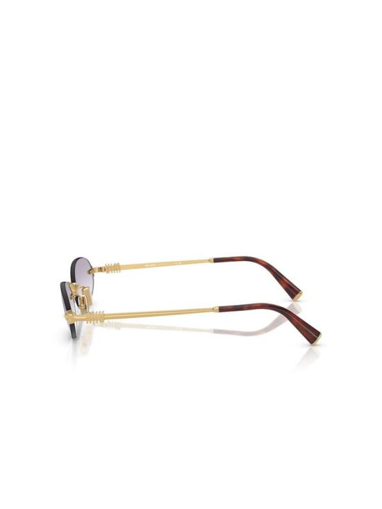 미우미우 림리스 오벌 선글라스 0MU A54S 5AK04O 51 Miu Miu PURPLE - MIU MIU