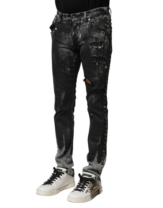  돌체앤가바나 데님 팬츠 PAN75764 BLACK - DOLCE & GABBANA