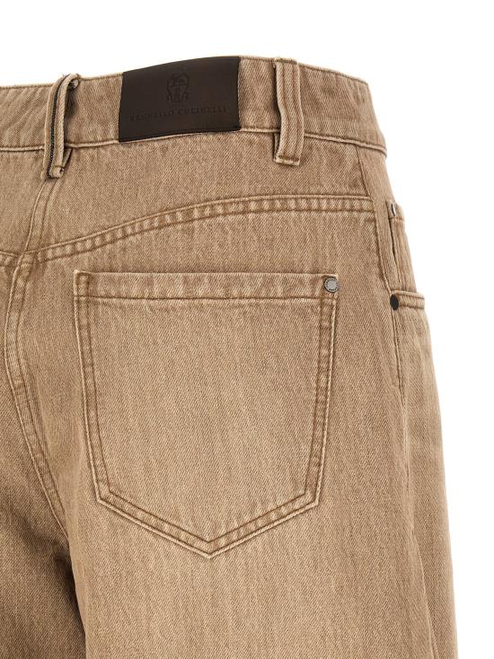 26SS 브루넬로 쿠치넬리 데님 팬츠 BR326948BM BEIGE - BRUNELLO CUCINELLI