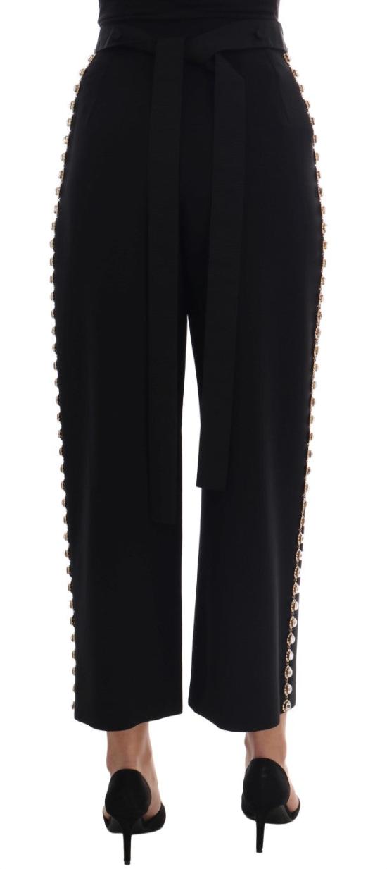  돌체앤가바나 스트레이트 팬츠 PAN60786 BLACK - DOLCE & GABBANA
