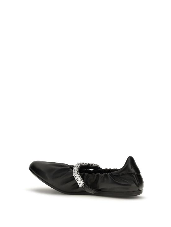 26FW 지미추 플랫 슈즈 J000184178 XBLACKCRYS - JIMMY CHOO