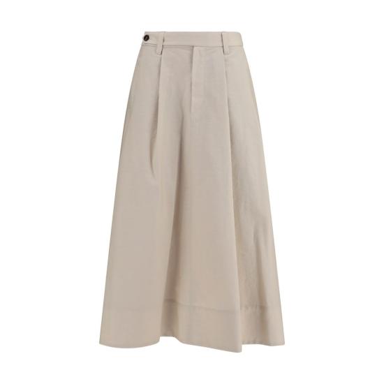 26SS 브루넬로 쿠치넬리 스커트 BRM0F79G3951C9593BB BEIGE