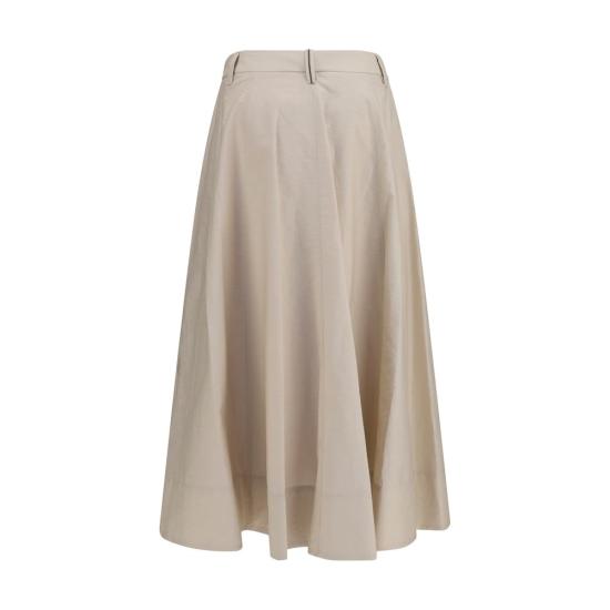26SS 브루넬로 쿠치넬리 스커트 BRM0F79G3951C9593BB BEIGE - BRUNELLO CUCINELLI