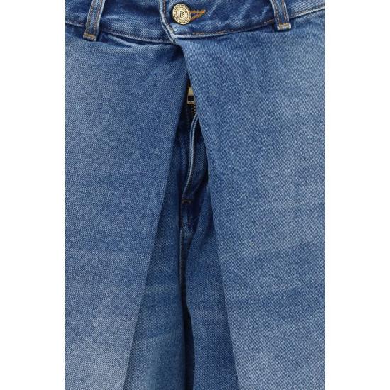 26FW 발망 데님 팬츠 BAHF1MH060DG266FFBB BLUE - BALMAIN