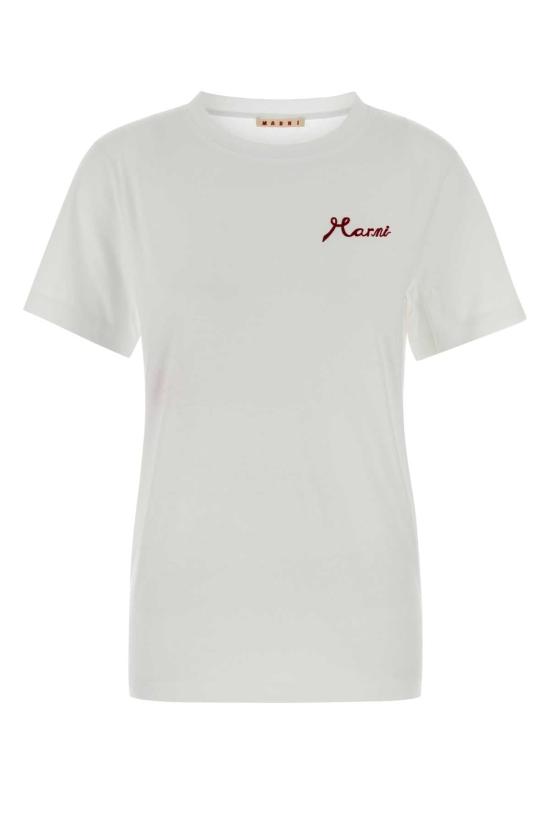 26SS 마르니 폴로 티셔츠 THJE0293PDUSCY81 LOW01 WHITE