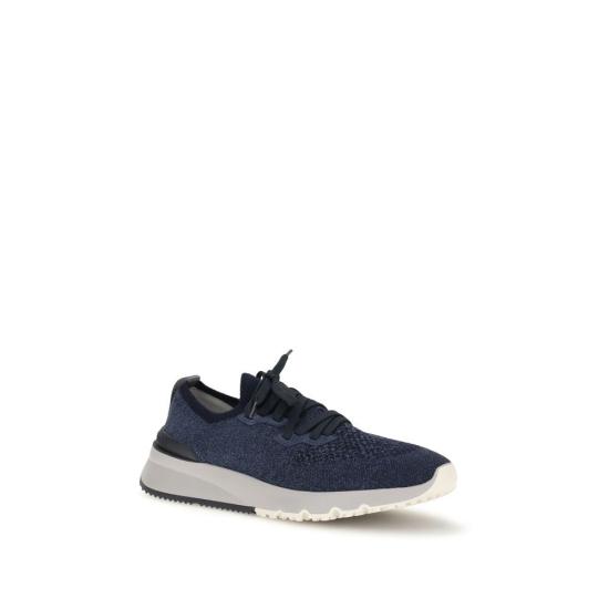 26FW 브루넬로 쿠치넬리 스니커즈 BRMZUKISO250CBJ51BB BLUE - BRUNELLO CUCINELLI