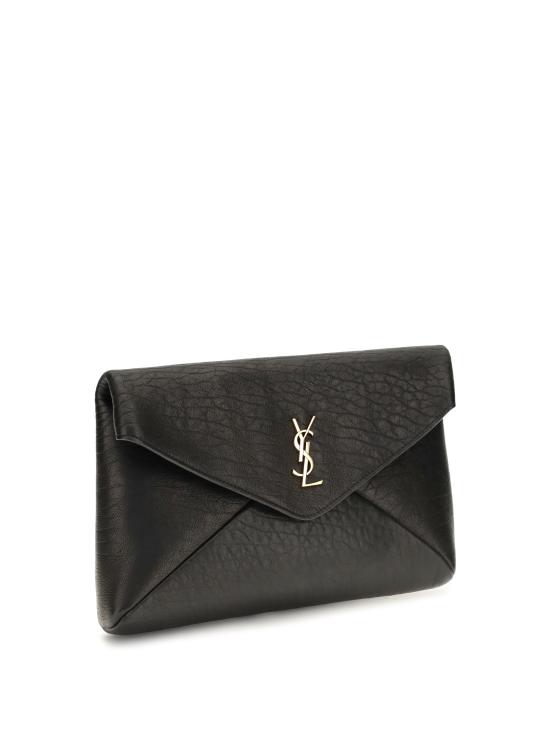 26FW 생로랑 카산드라 라지 엔벨로프 파우치 769307AACYT 1000 BLACK - SAINT LAURENT